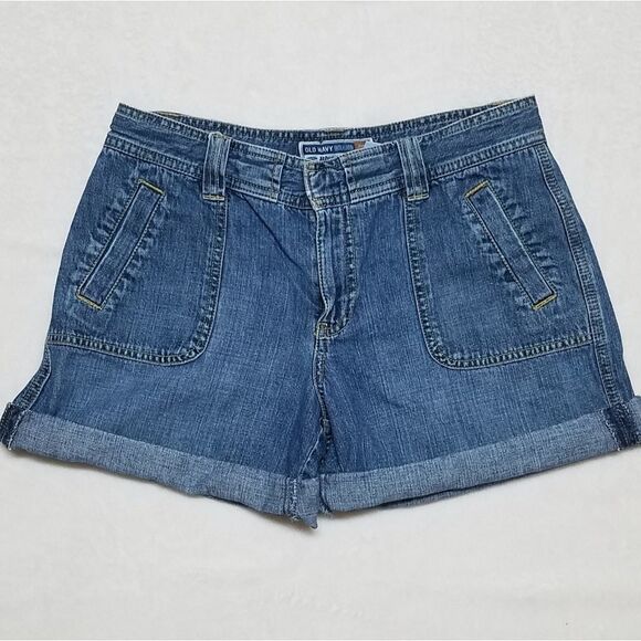 VINTAGE Old Navy Just Below Waist Mid Wash Shorts - Picture 4 of 10